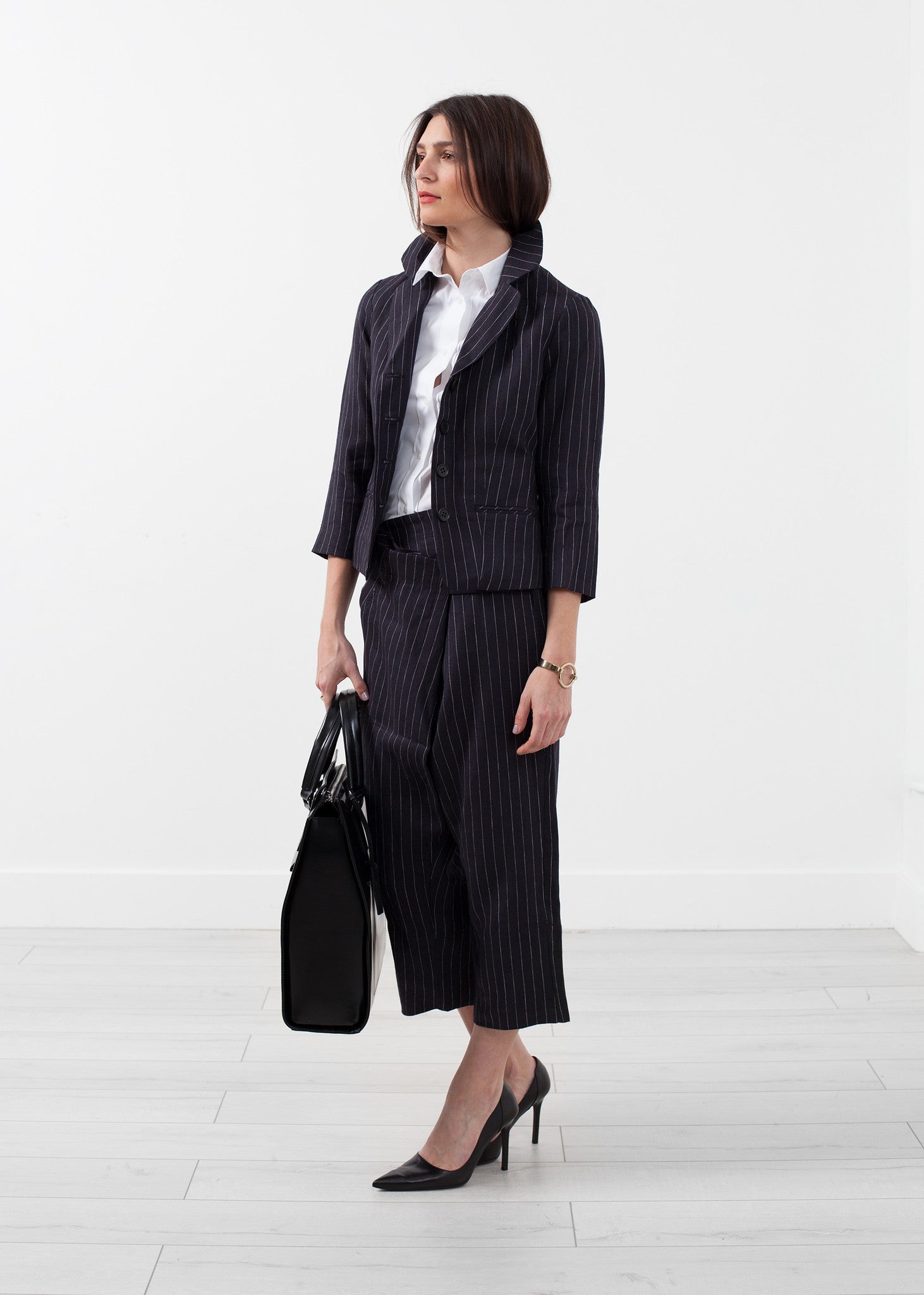 Pinstripe Blazer